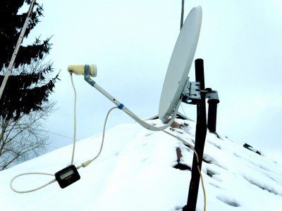 Самостоятельная установка спутниковой антенны.