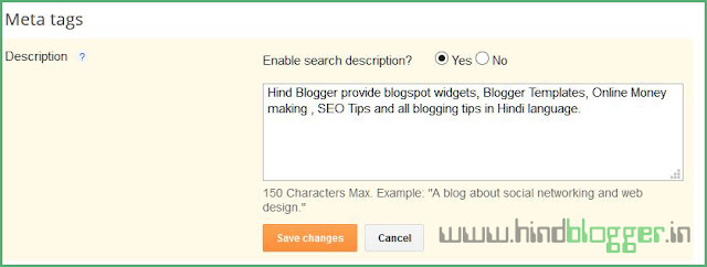 com вверху блогера> выберите свой блог и нажмите «Настройки»> «Настройки»> «Настройки поиска»