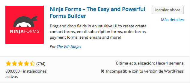 С Ninja Forms вы можете создавать все формы, которые вы хотите, и он не имеет ограничений в отношении полей, которые вы хотите добавить, количество электронных писем или количество записей